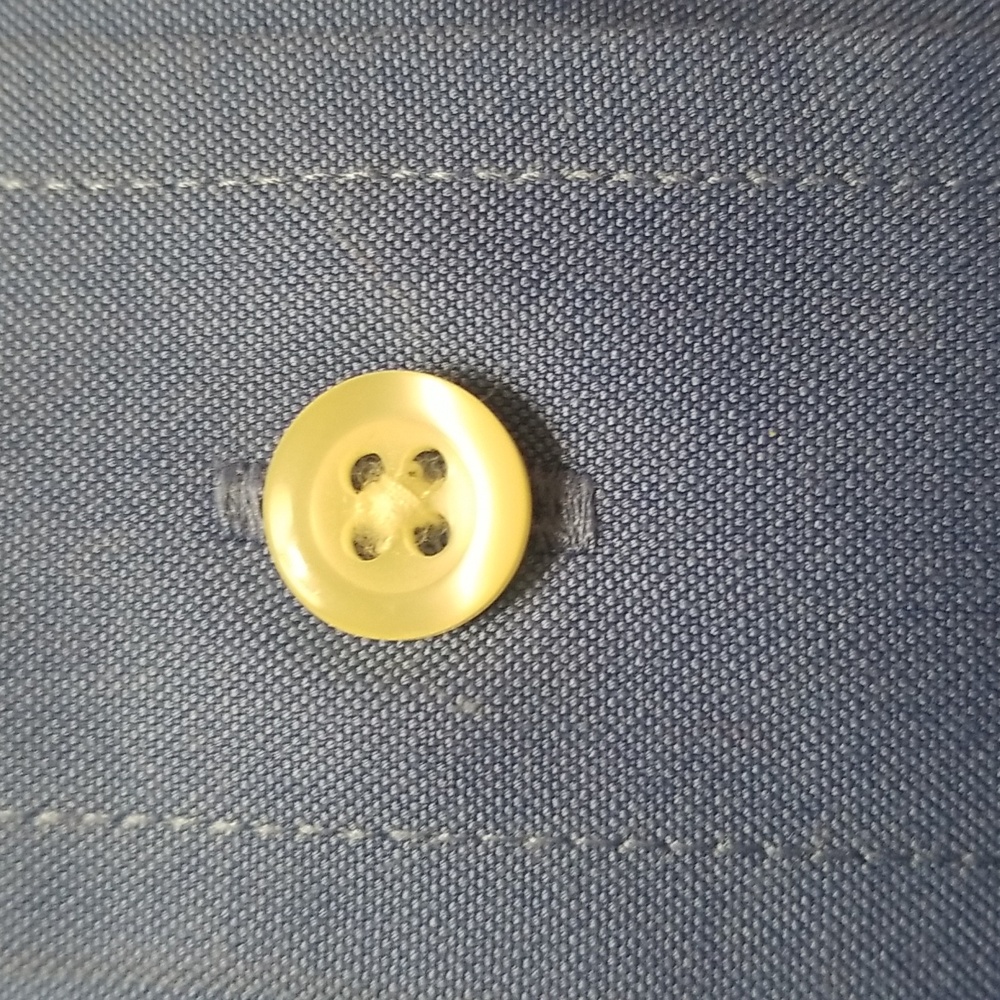 Jos. A. Bank 17-35 Colbalt Blue Travellers Collection Button Down Shirt - Picture 3 of 4